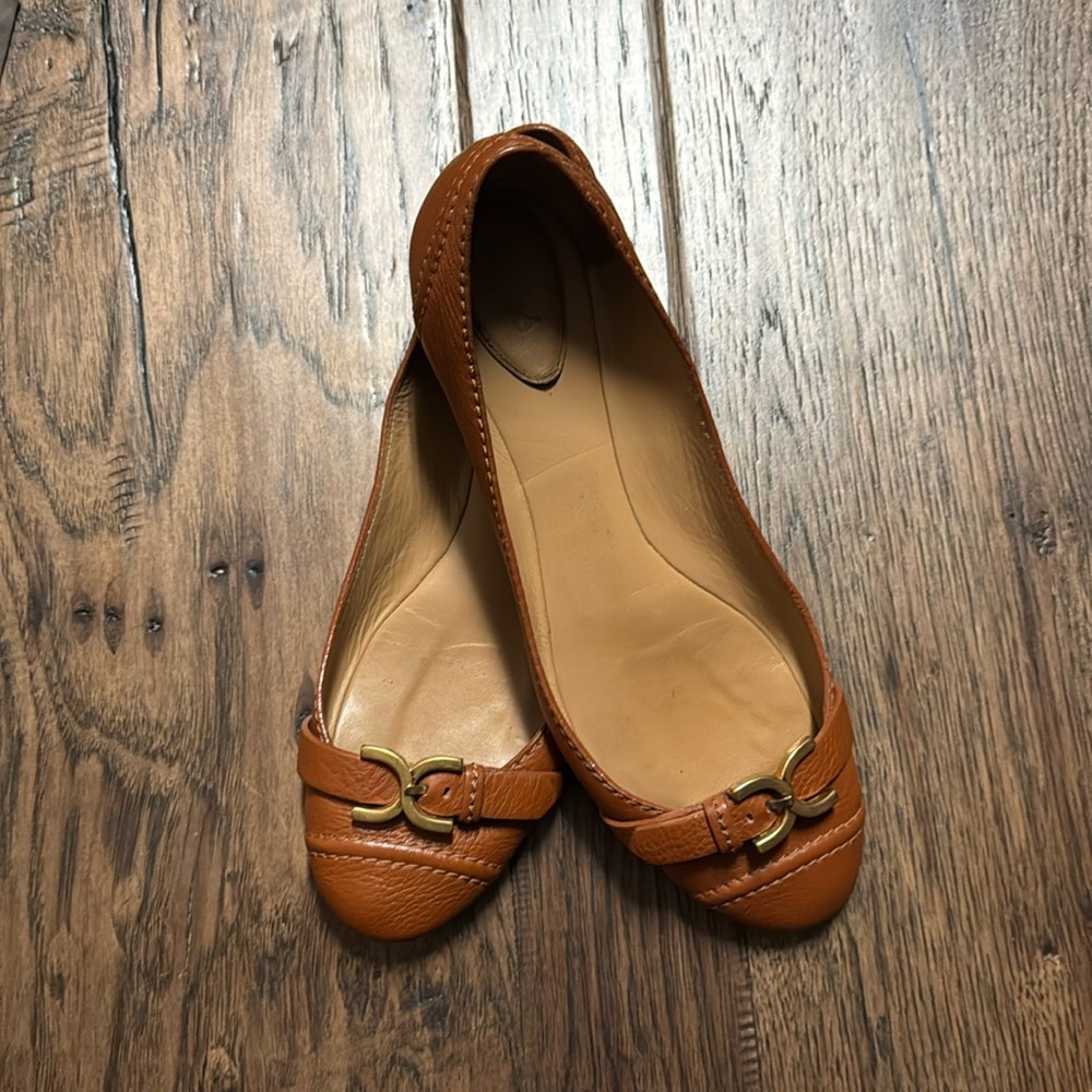 Chloe ballet leather flats